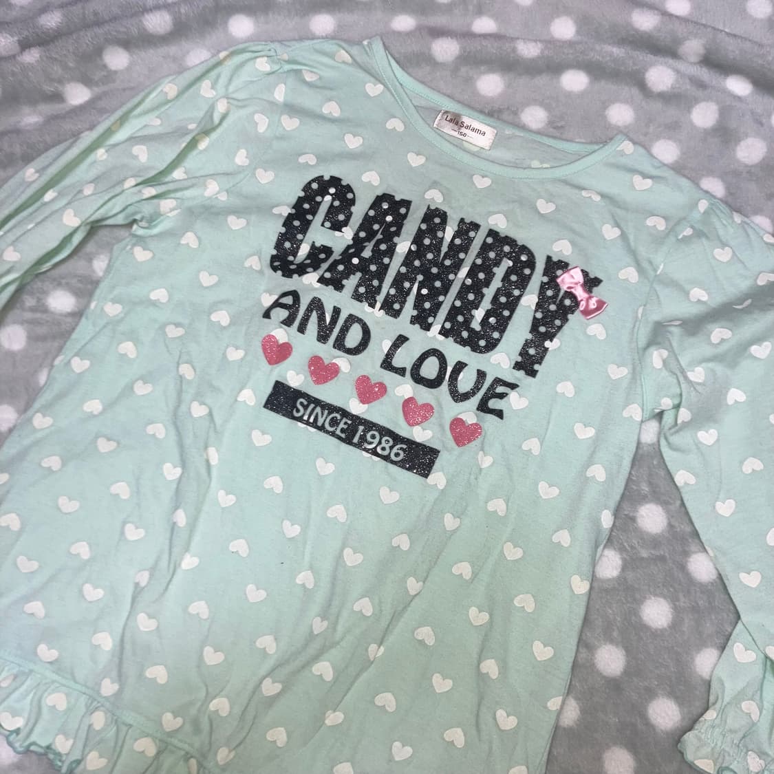 러블리 헤이세이 민트 롱슬리브 긴팔 티셔츠 로걀 상품이미지1