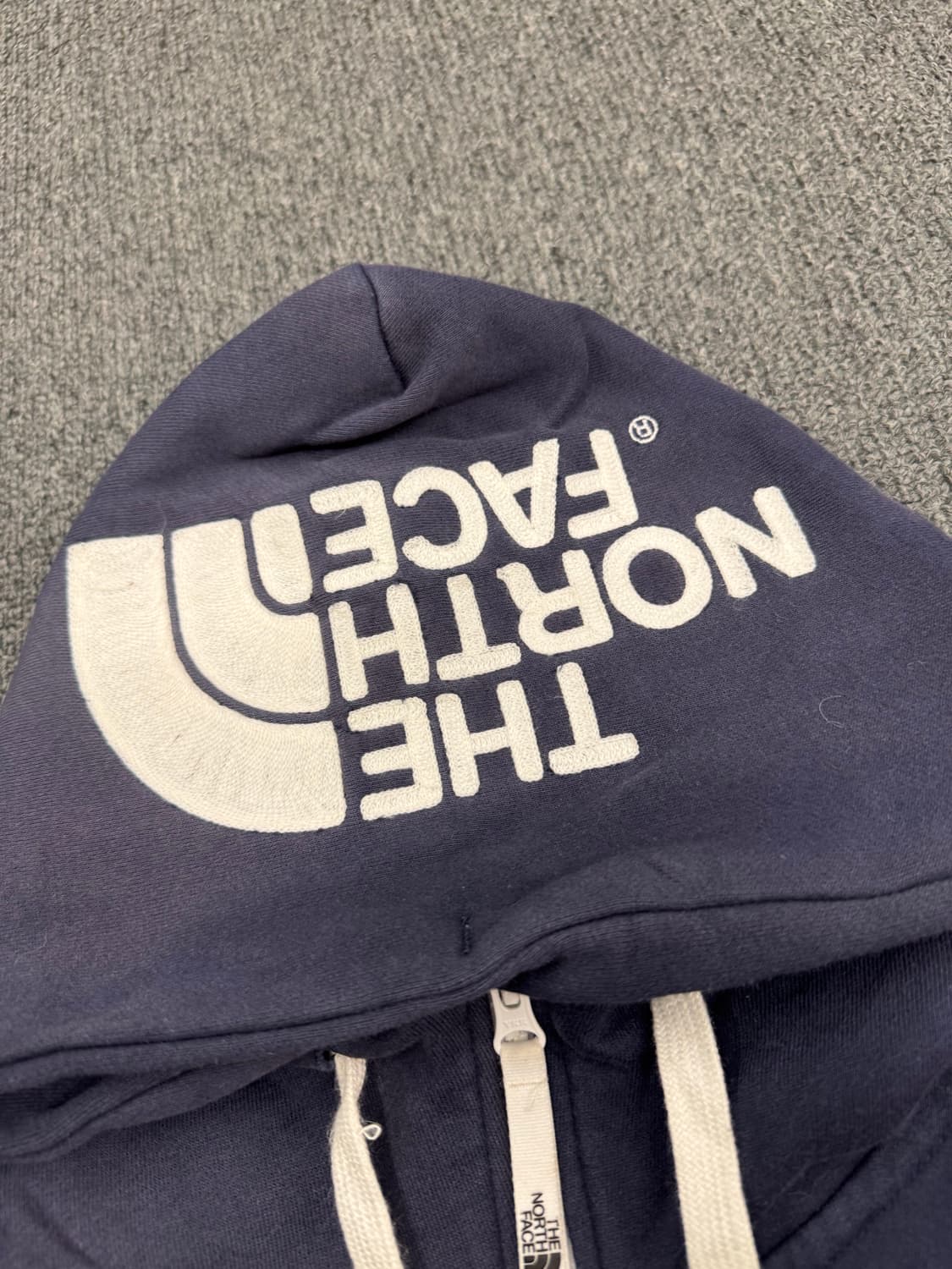 L)노스페이스 빈티지 후드 자수 포인트 네이비 후드집업 상품이미지7