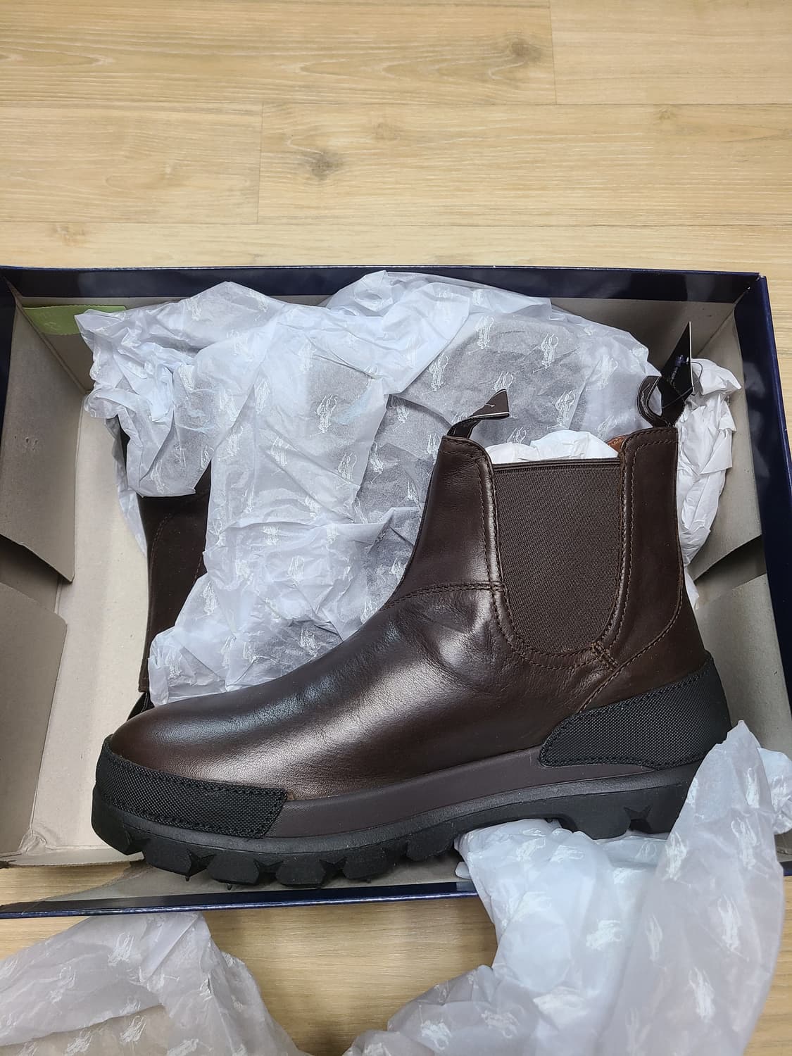 [정품/새상품] [280] 폴로 랄프로렌 첼시 부츠 다크브라운 상품이미지1