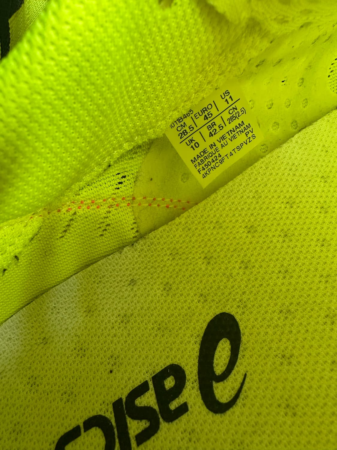 아식스 타사 RP 3 런닝화 285mm 옐로우 상품이미지7