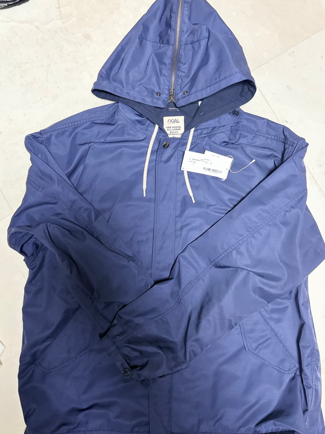 나나미카 26SS 네이비 나일론 트윌 후드 집업 자켓 상품이미지4