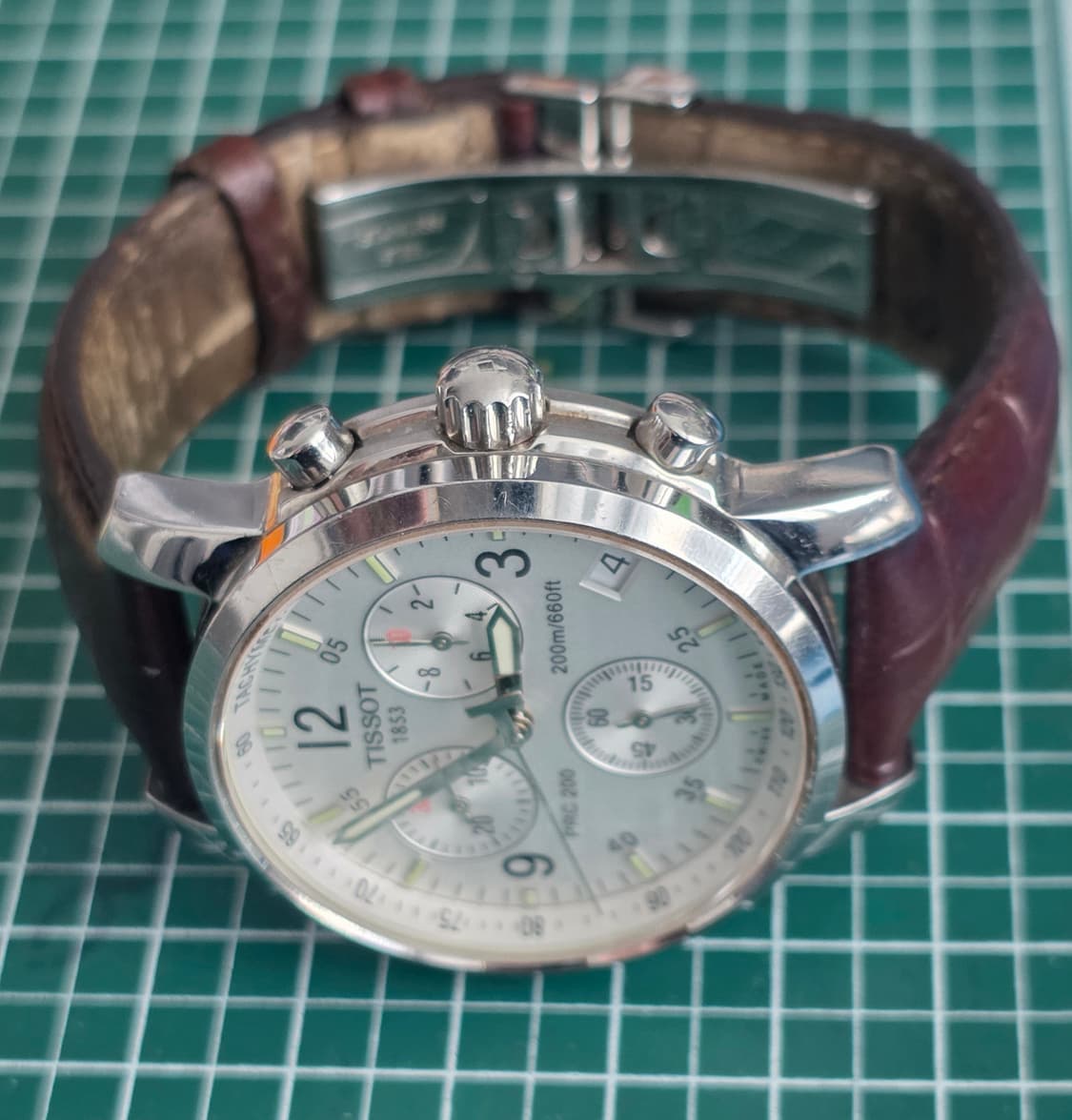 티쏘 (TISSOT) PRC200 T17.1.516.32 브라운 크로노그 상품이미지6