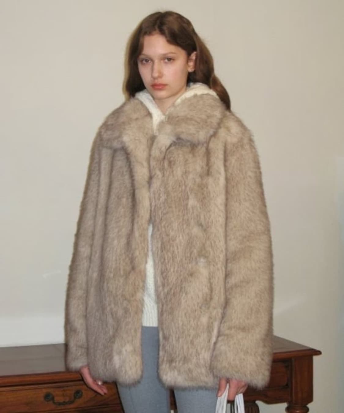 시눈 퍼자켓 애쉬브라운 상품이미지1