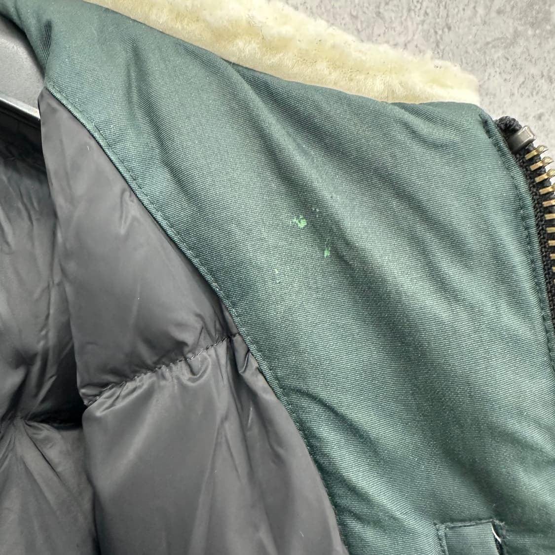 95 빈폴 남자 구스다운 무스탕 패딩 상품이미지6