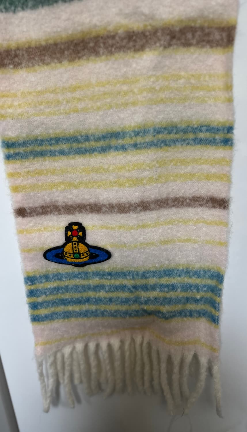 비비안웨스트우드 스트라이프 머플러 상품이미지1