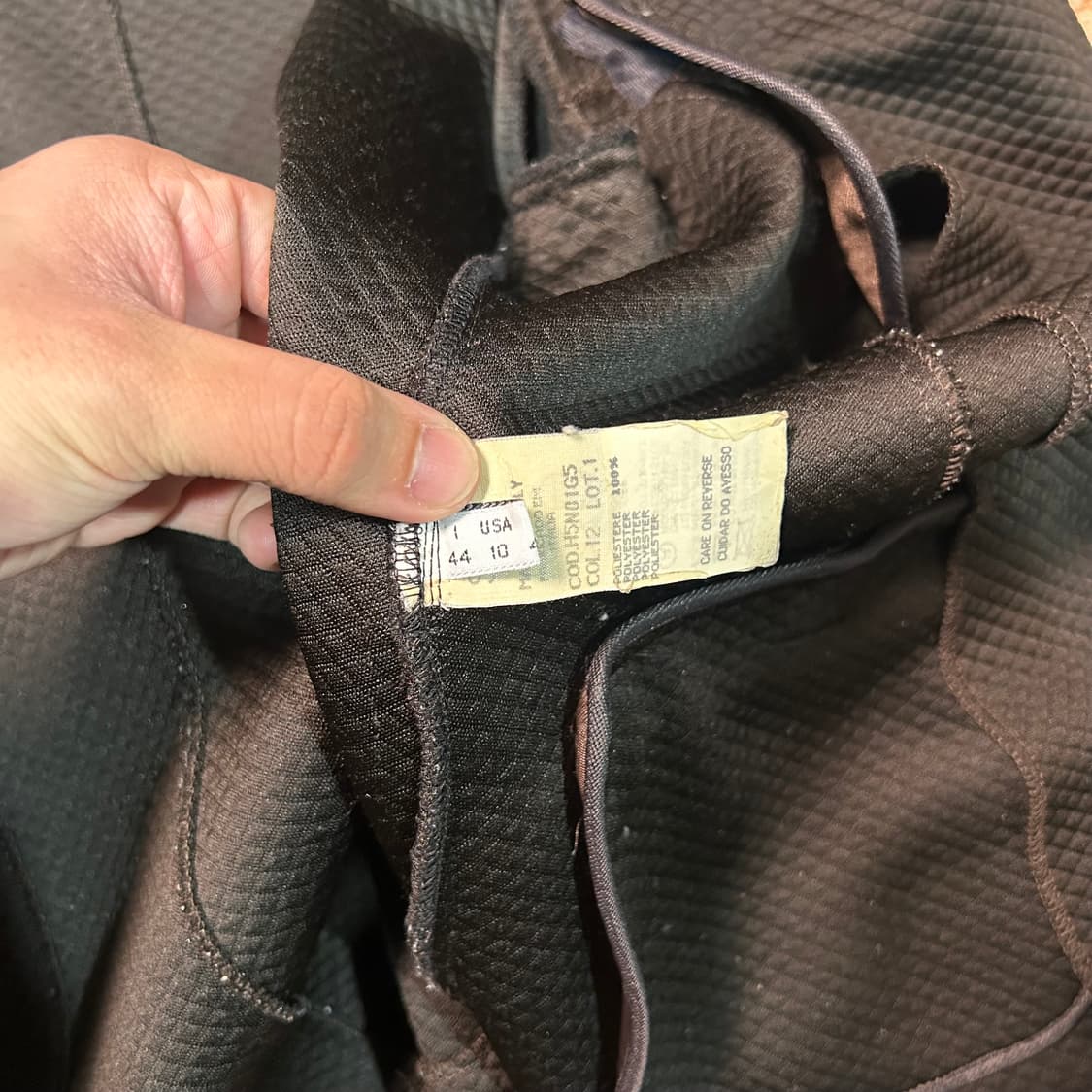 [S] 90s 아르마니 made in italy 엠보 블레이저 상품이미지6