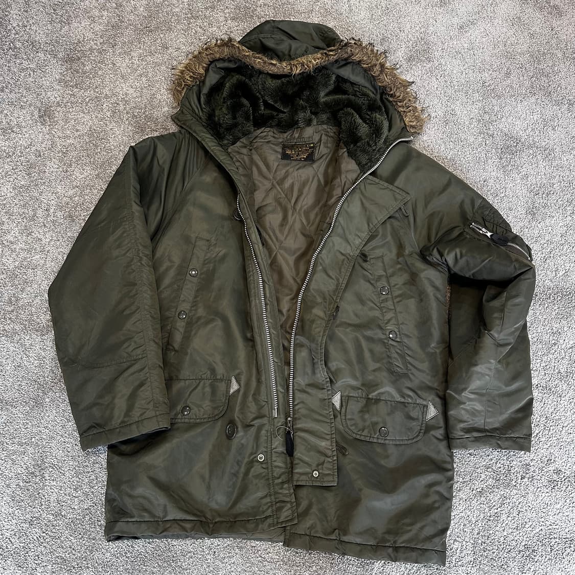 빈티지 Virgin Voyage N-3B 프라잉 자켓L 상품이미지2