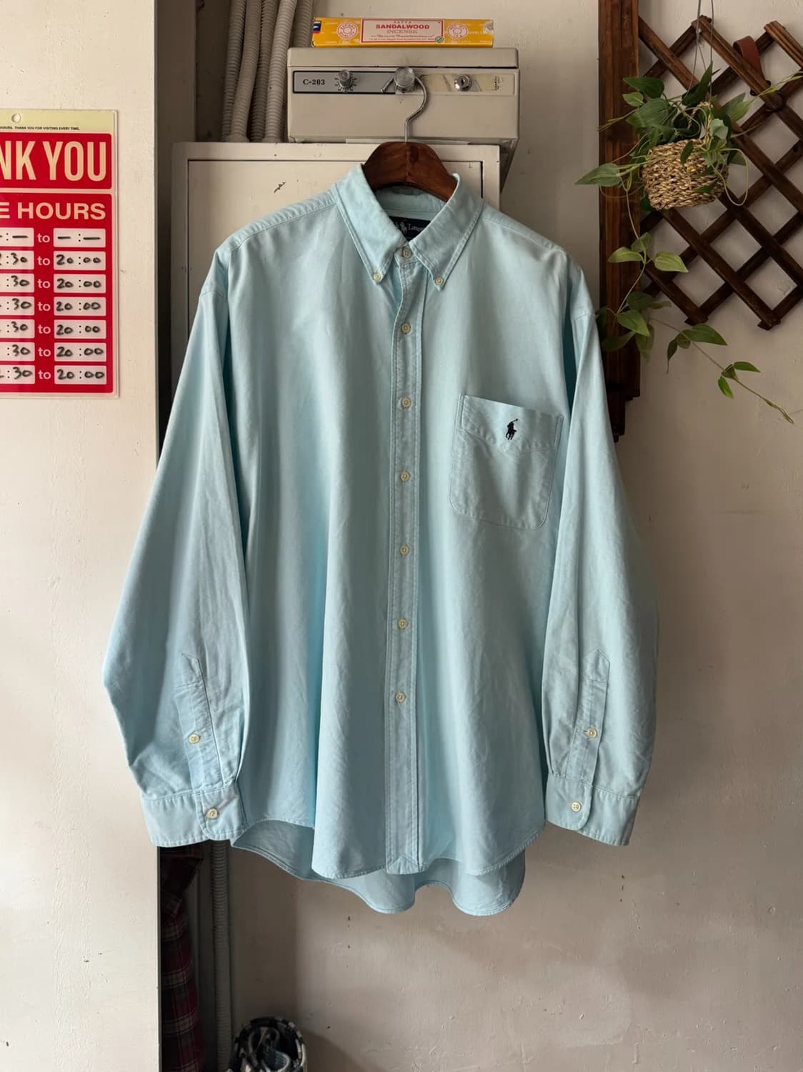 [L]폴로 랄프로렌 BIG SHIRTS 캔디블루 옥스포드 셔츠 상품이미지1