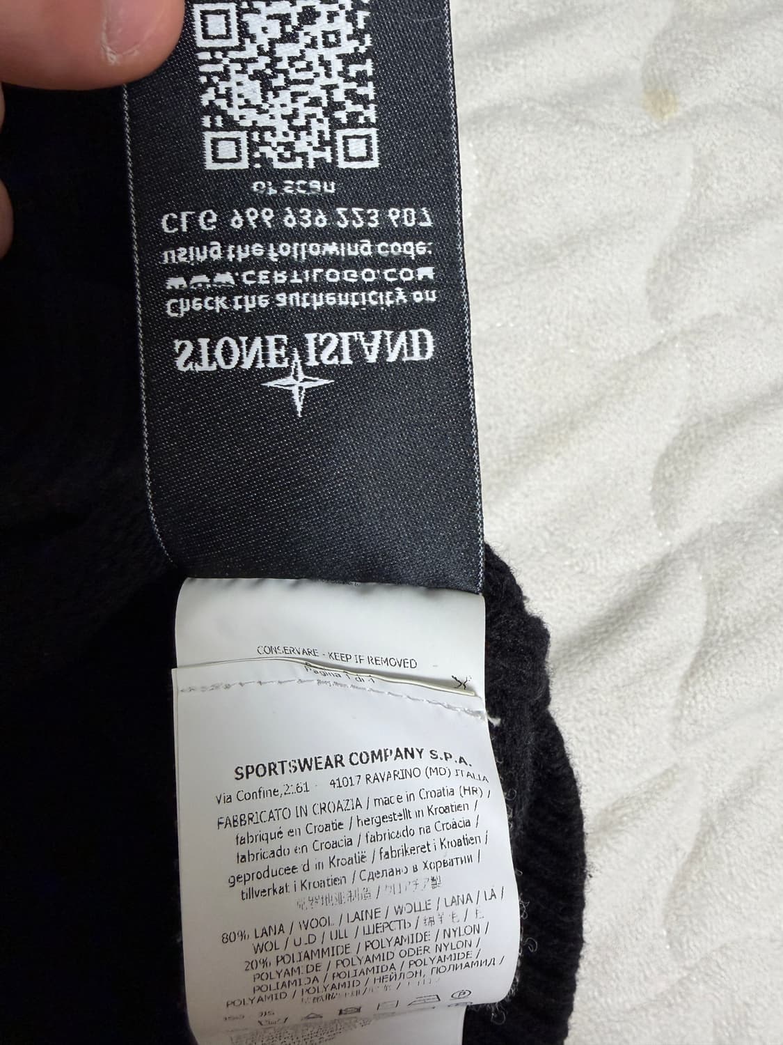 스톤아일랜드 램스울 니트 XXL 상품이미지4