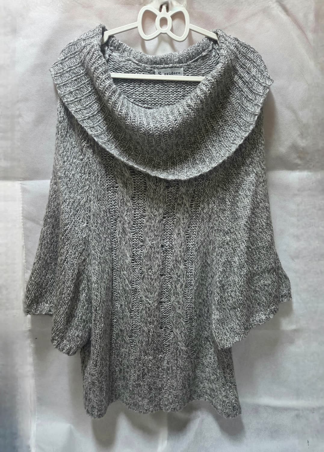 그레이 여리 니트 세미 오프숄더 상품이미지2