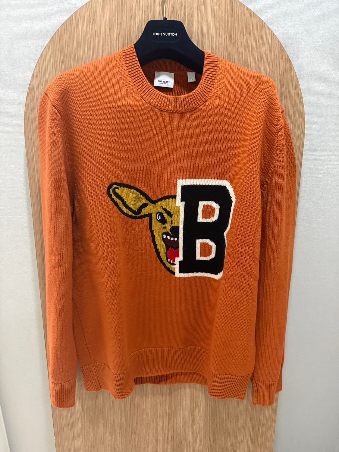 버버리 도그 오렌지 니트 상품이미지1