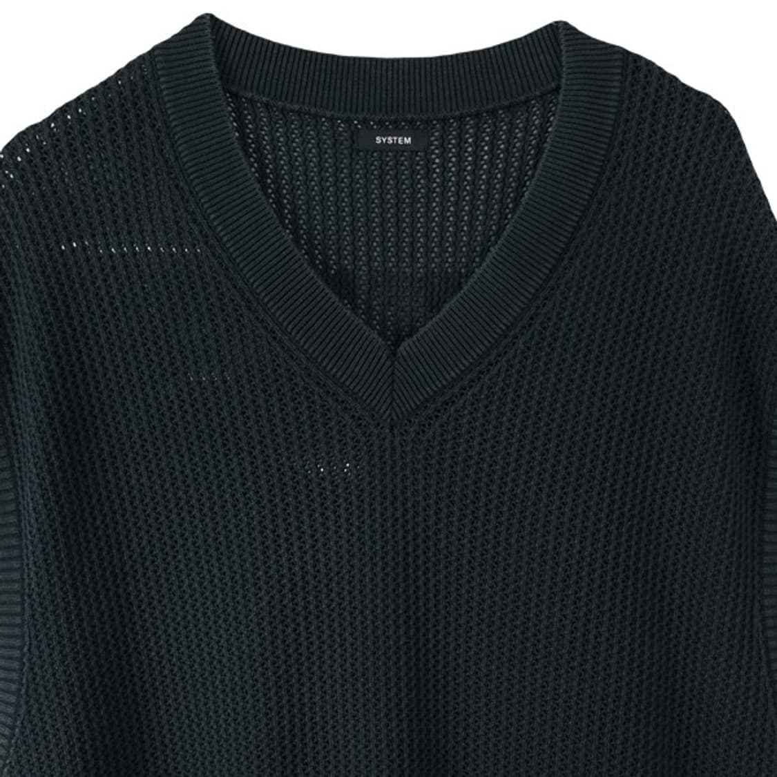 [시스템] 22 F/W 그래픽 자수 오버핏 니트 베스트 조끼 M19960 상품이미지4