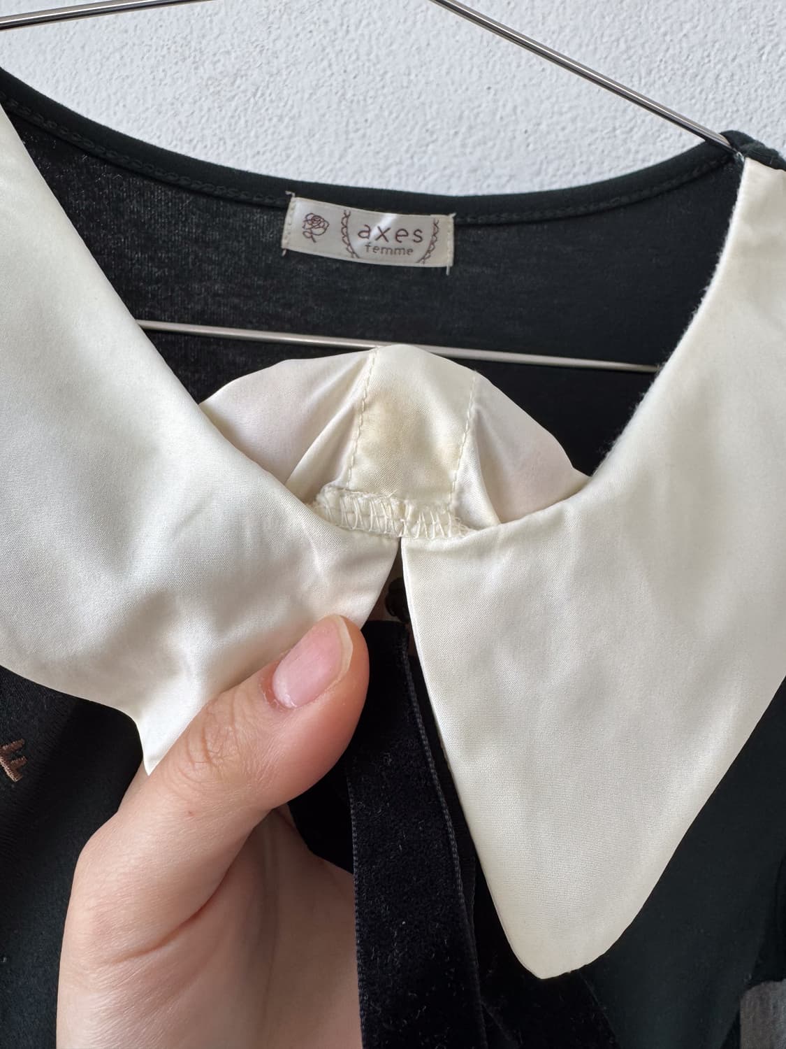 Axes femme note pattern blouse sleeve 상품이미지6