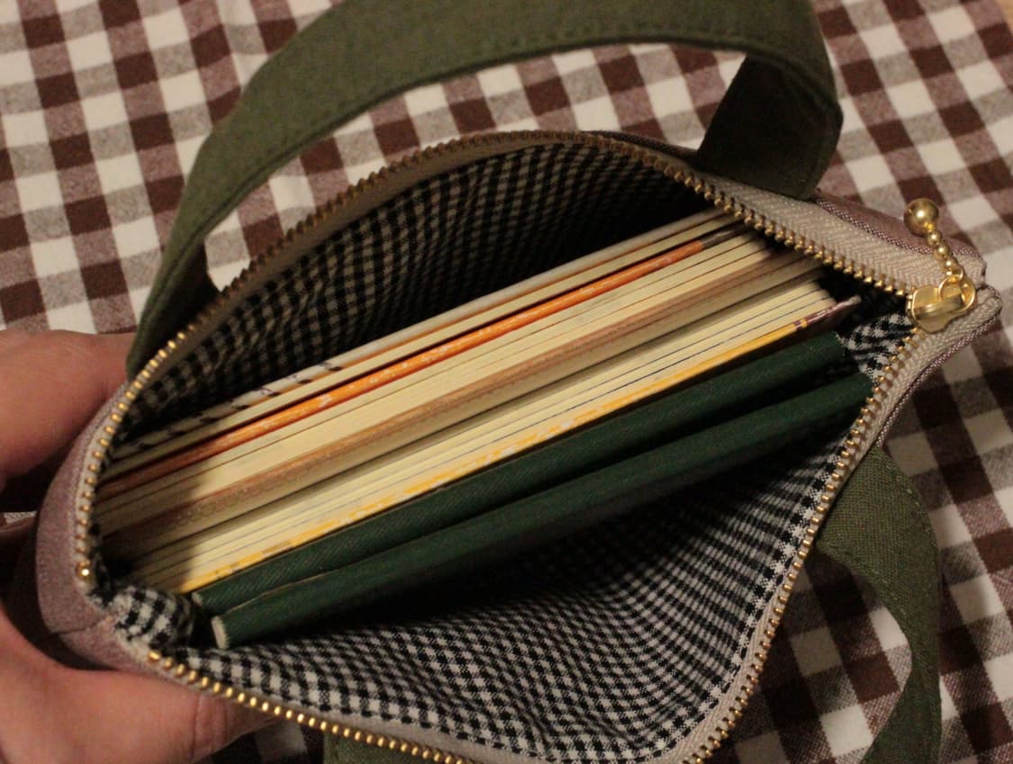 핸드메이드 손잡이 파우치 필통 상품이미지8