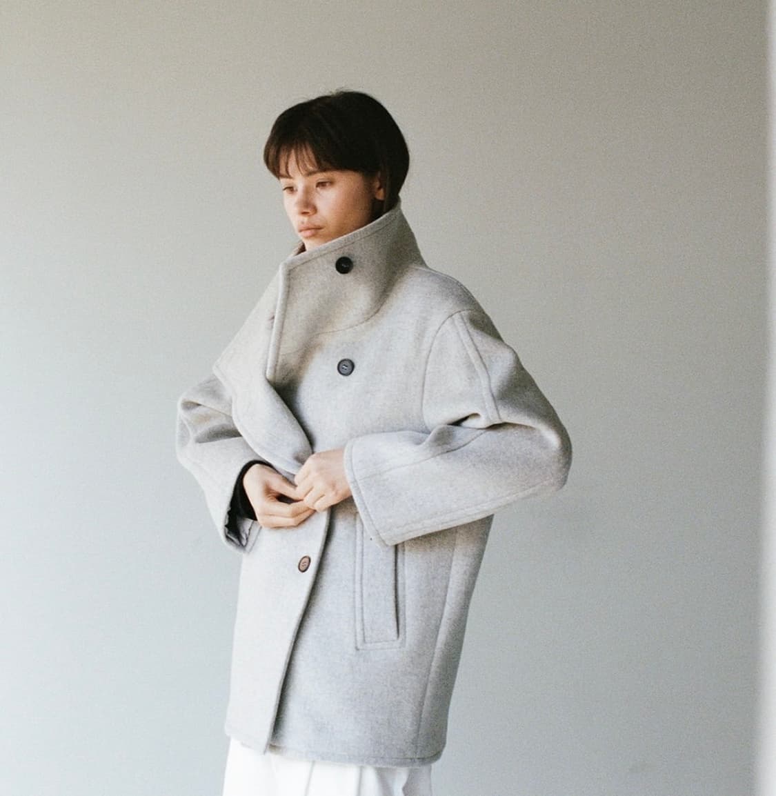 이아 HAYES HALF COAT M size 판매 상품이미지3