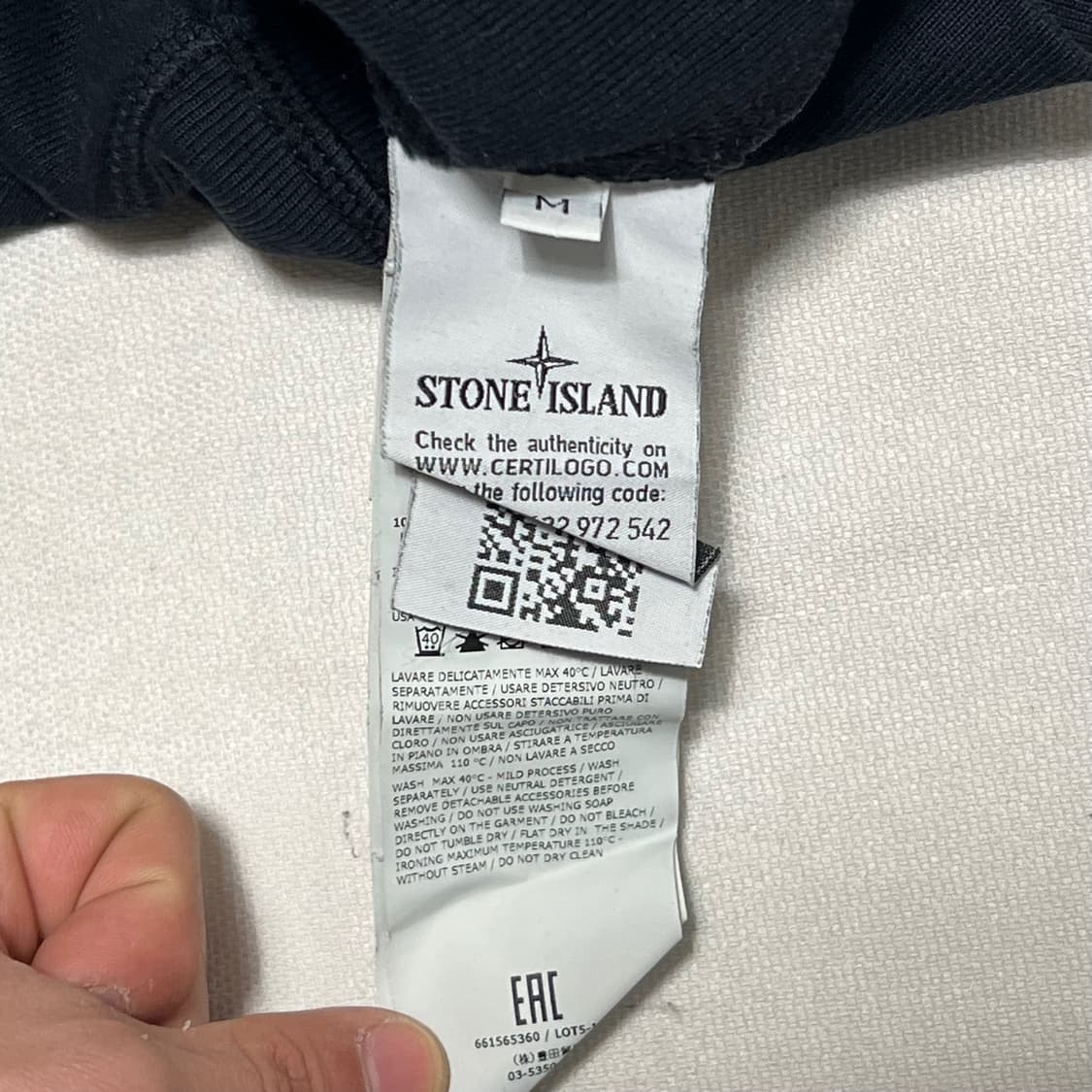 M 스톤아일랜드 와펜 라운드넥 맨투맨 상품이미지4