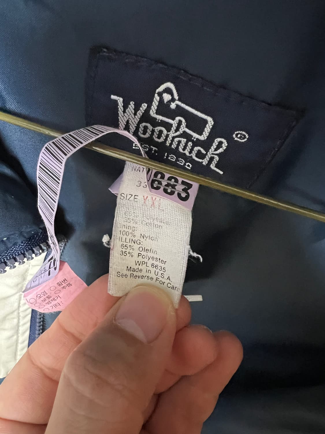 해외직구) 울리치 투 포켓 숏패딩 점퍼 xxl 상품이미지7