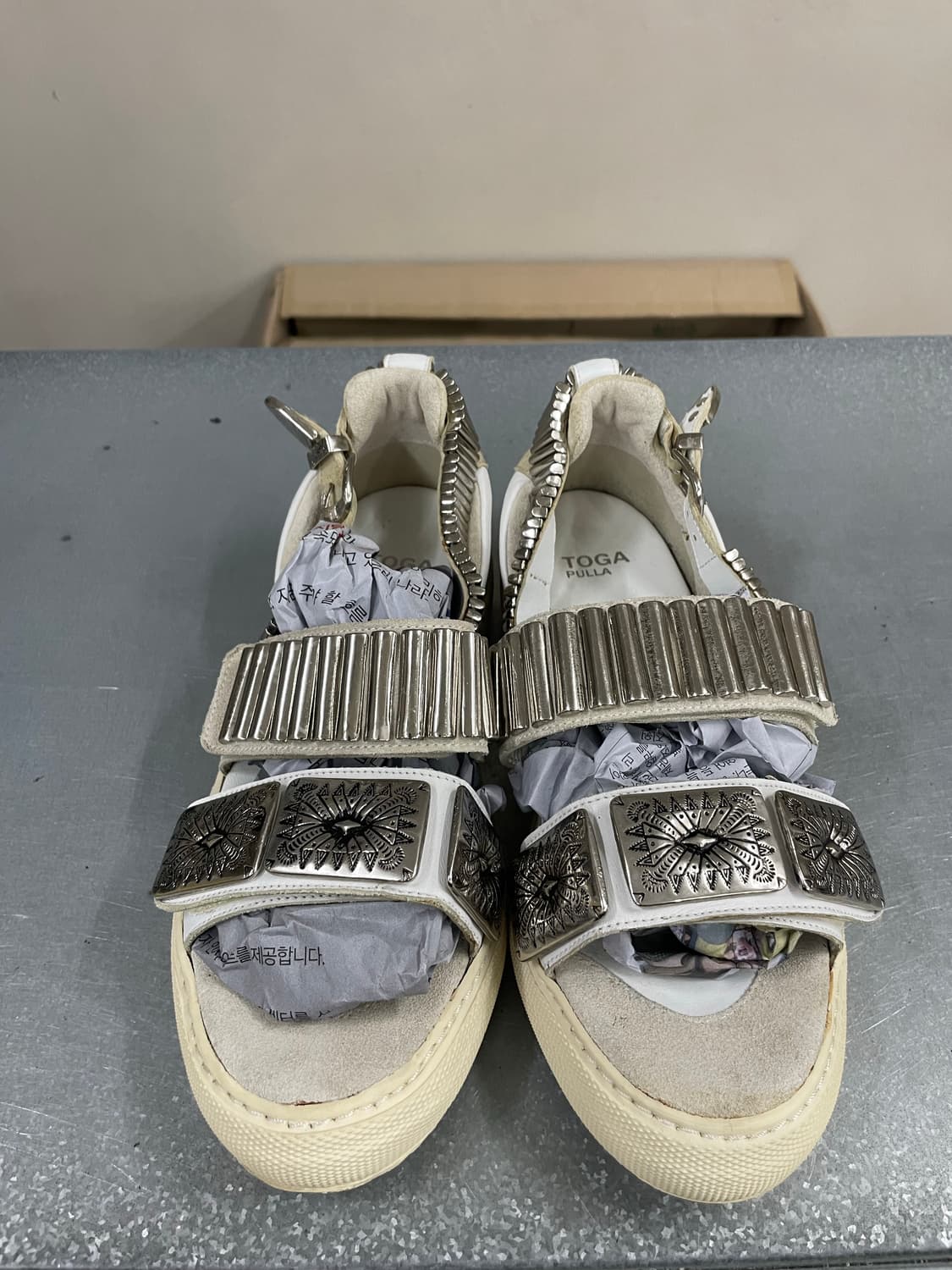 토가 풀라 메탈 샌들 38  상품이미지5