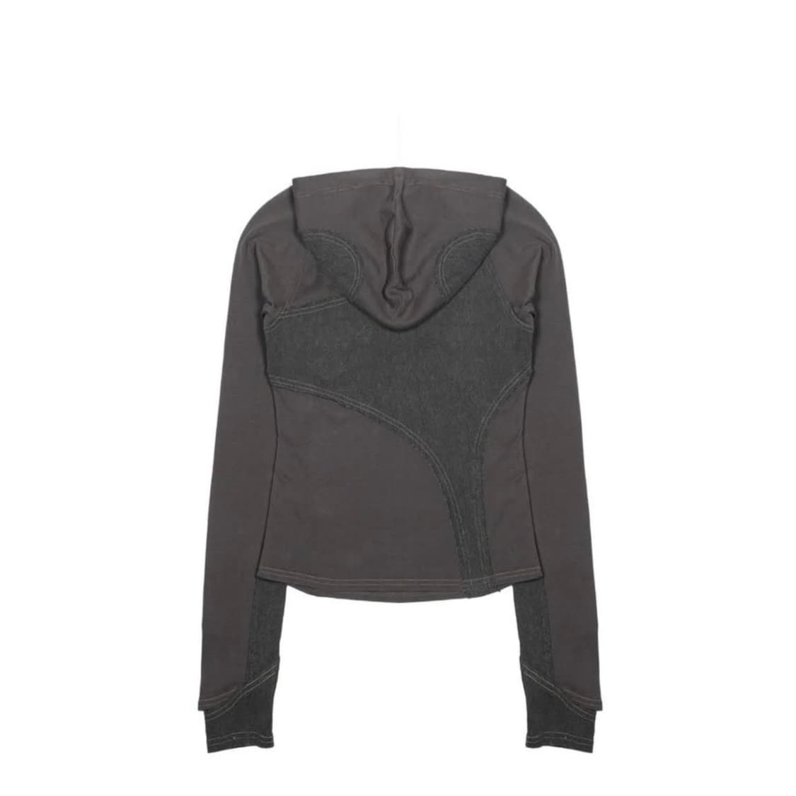 smarturbanuseful raw edge hoodie black 상품이미지2