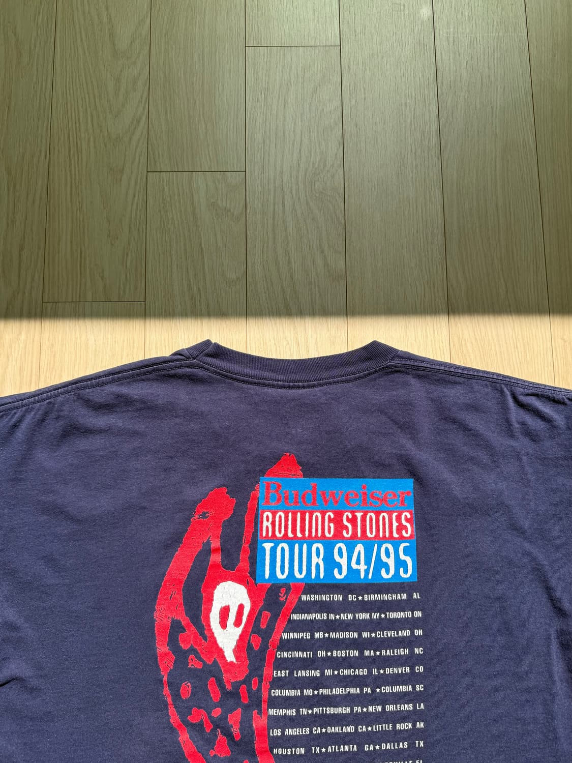 롤링스톤즈 1994s 부두라운지 투어 빈티지 티셔츠 상품이미지10