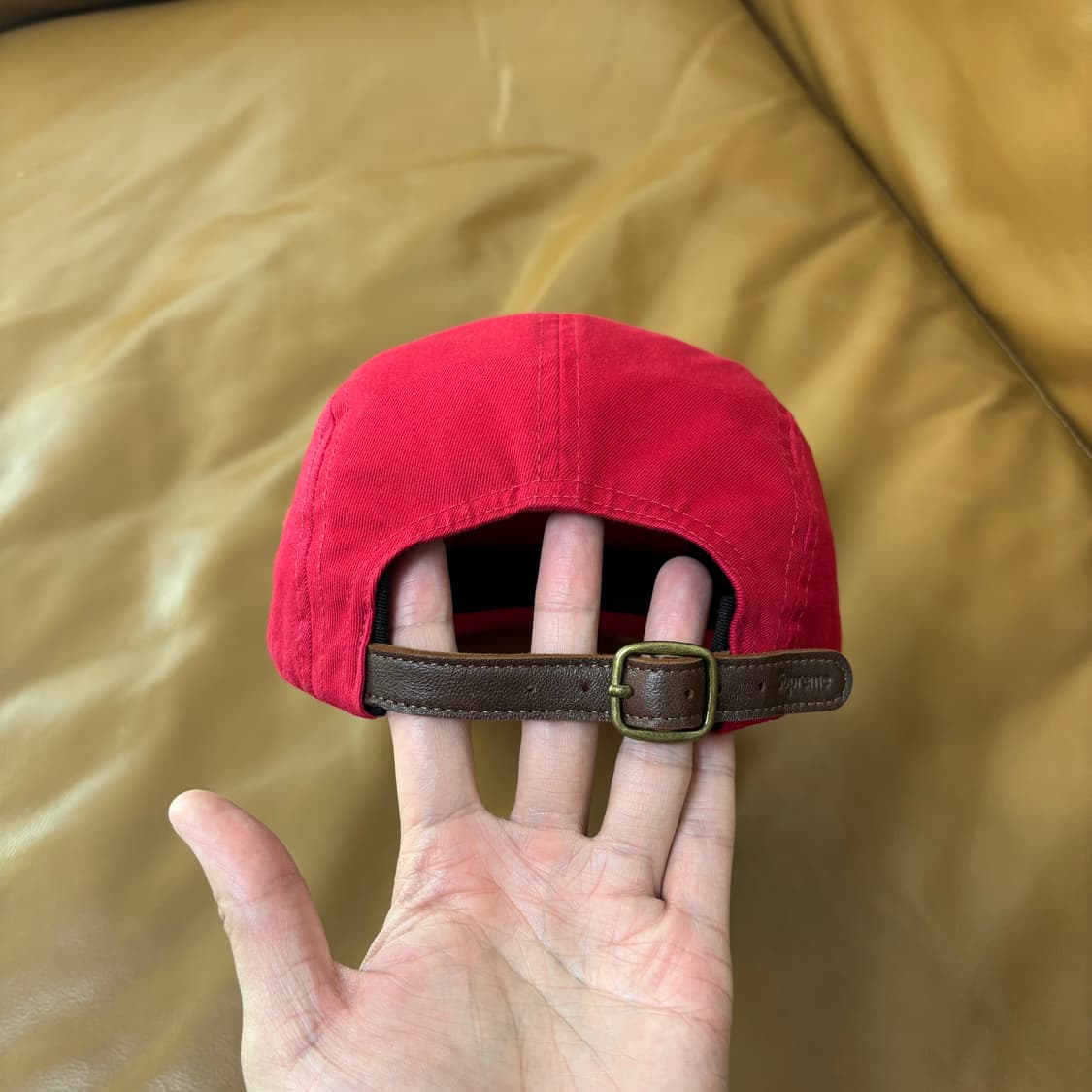 Supreme 슈프림 25ss 워시드 레드 캠프캡 모자 (Red) 상품이미지7