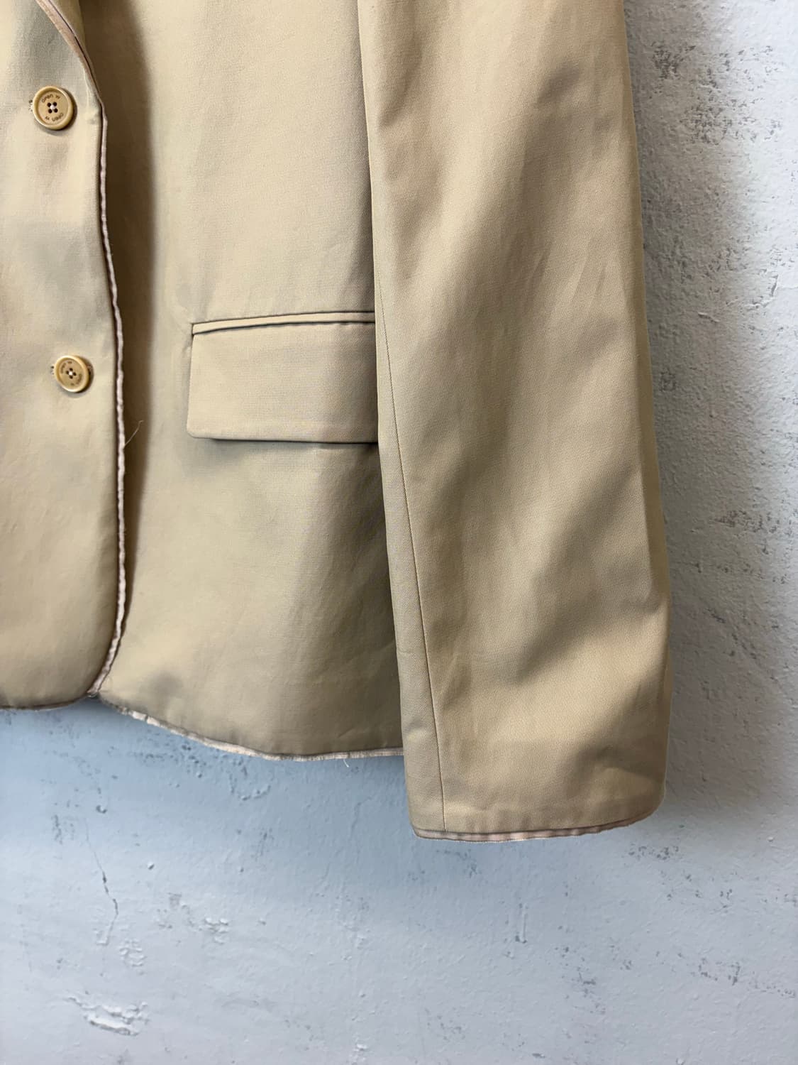 오픈와이와이 베이지 싱글 블레이저 자켓 상품이미지5