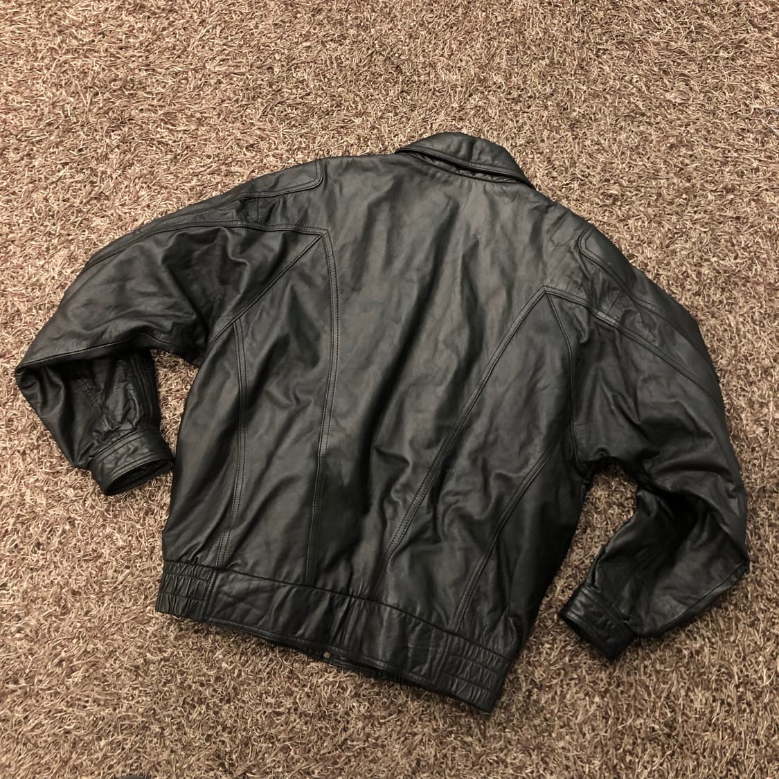 빈티지 소가죽 봄버 레더 가죽 자켓 상품이미지4