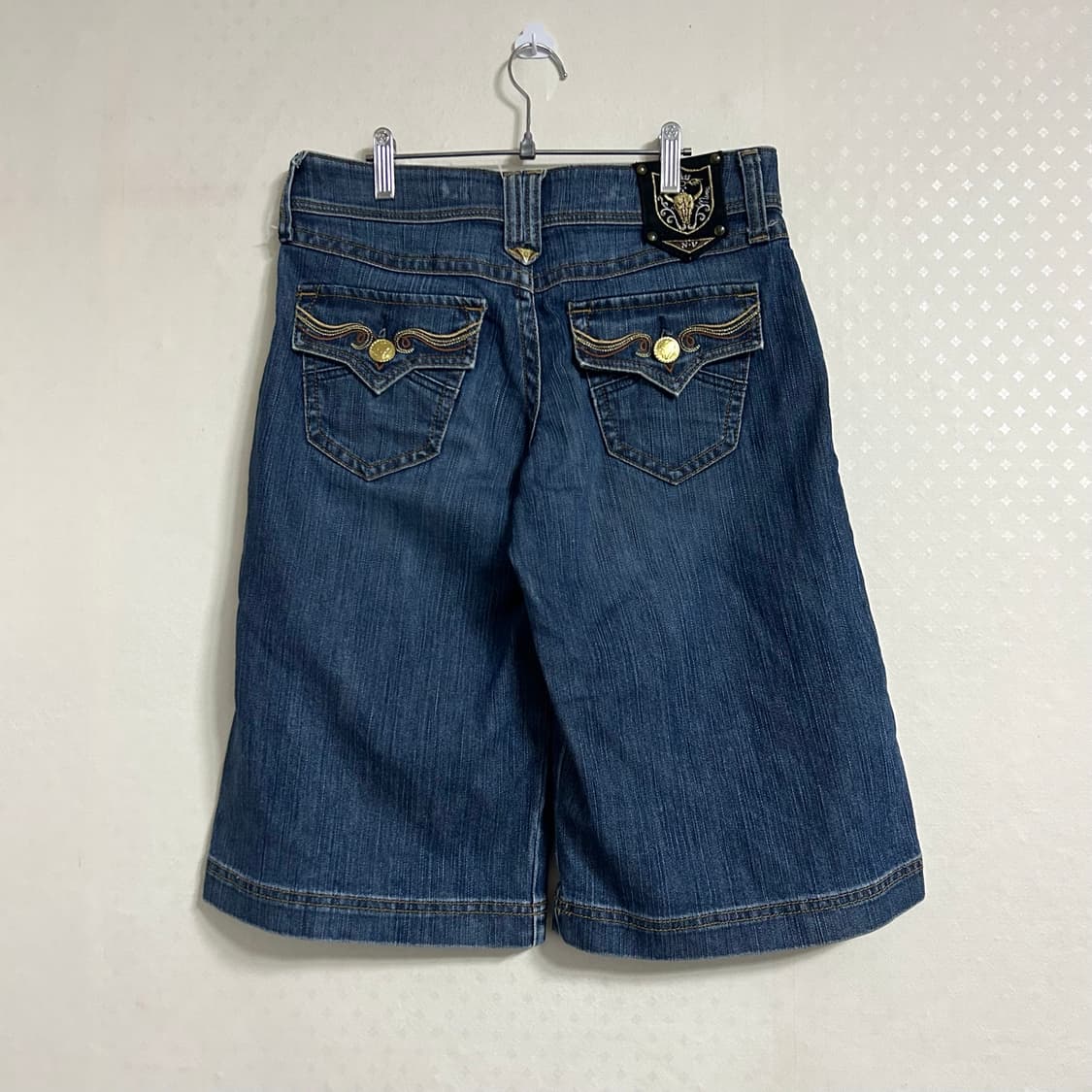 일본빈티지 중청 버뮤다 데님 팬츠 반바지 30 상품이미지6