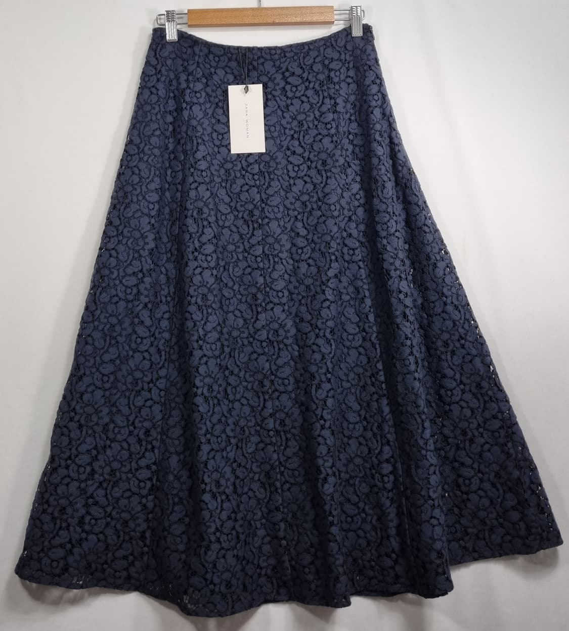 새상품) S ) 자라 네이비 레이스 스커트 상품이미지1