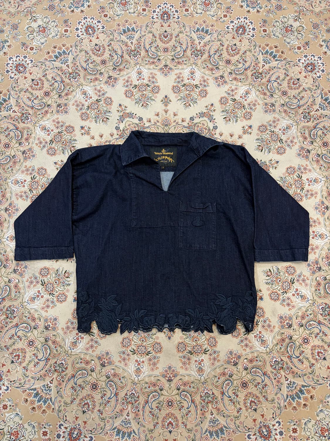 비비안웨스트우드 앵글로매니아 데님 블라우스 상품이미지1