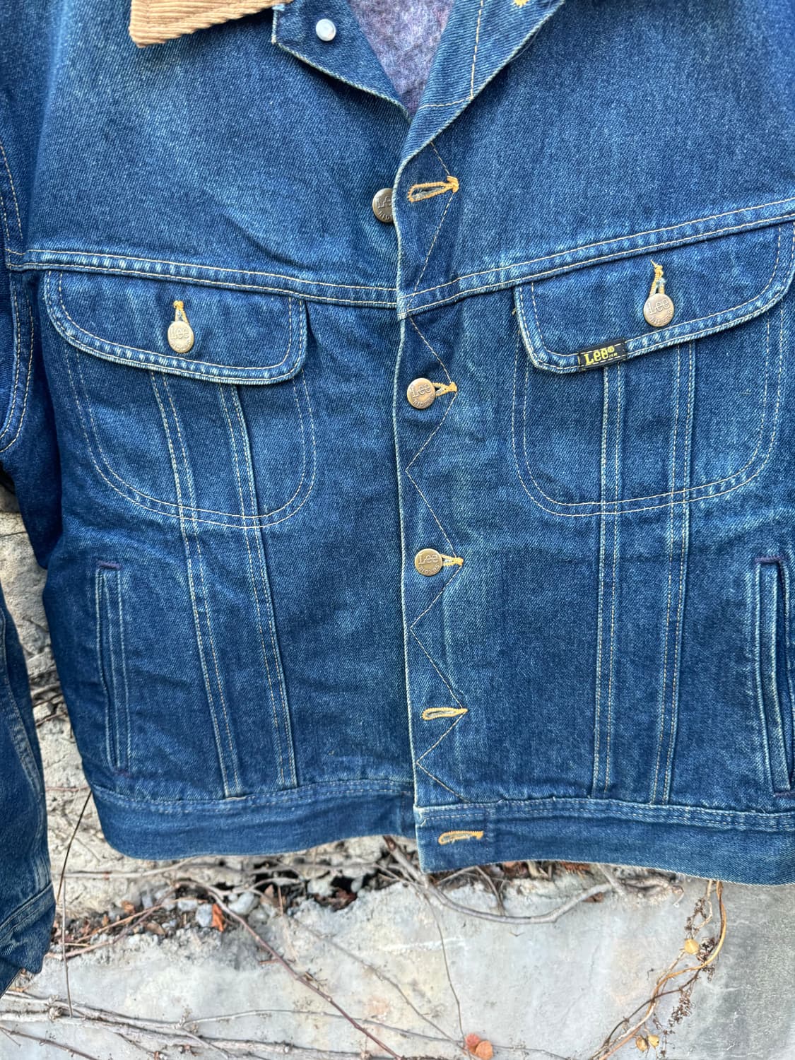 70~80s lee 빈티지 스톰라이더 블랭킷 안감 데님 트러커 자켓 상품이미지5