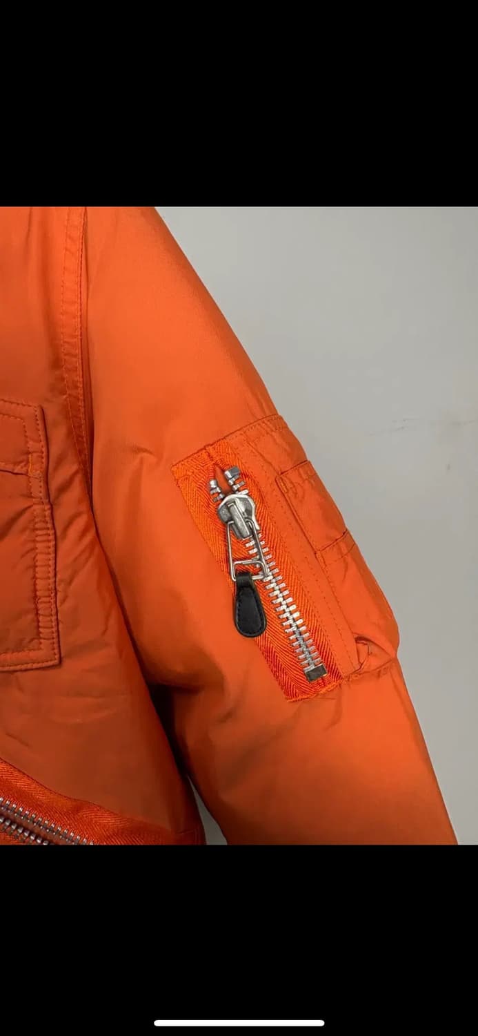 폴로랄프로렌 00s 덕다운 오렌지 크롭 봄버자켓 H1880 상품이미지4