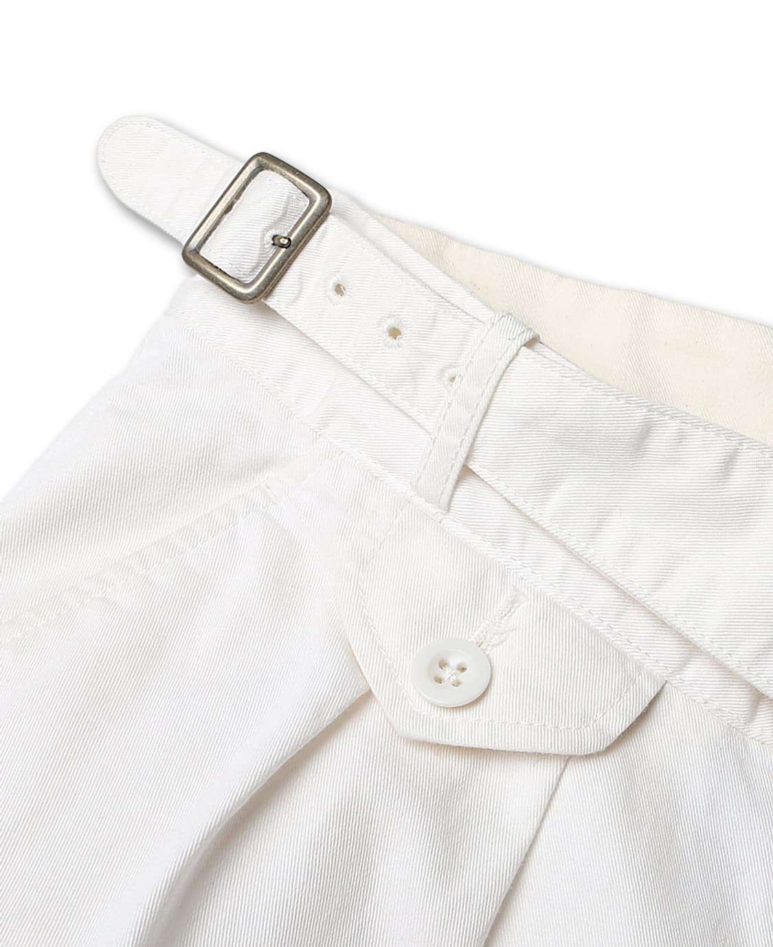 케네스 필드 [Kenneth Field] 화이트 코튼 테이퍼드 구르카팬츠 상품이미지4