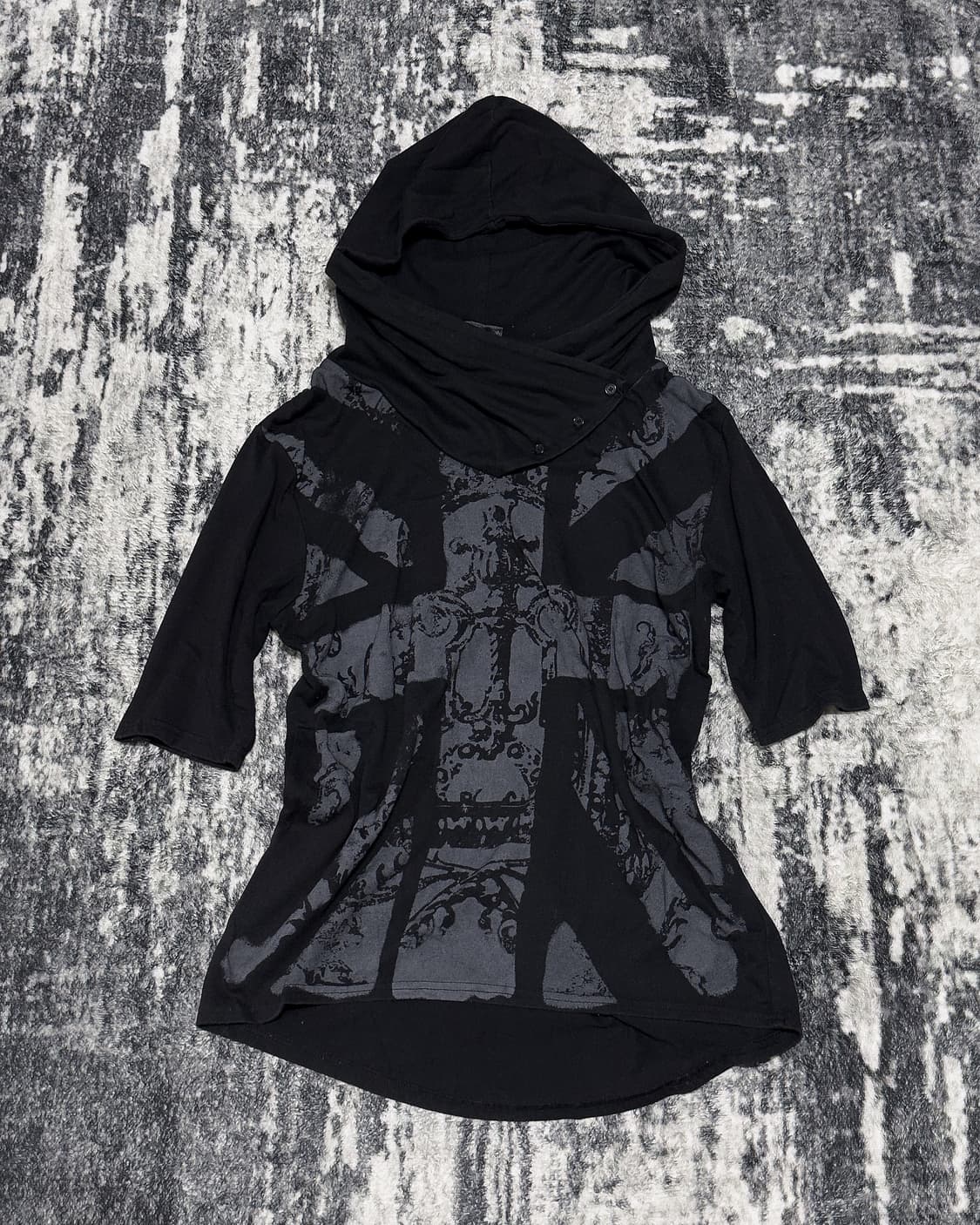 {Space Opera} Union Jack HighNeck Hoodie 상품이미지3