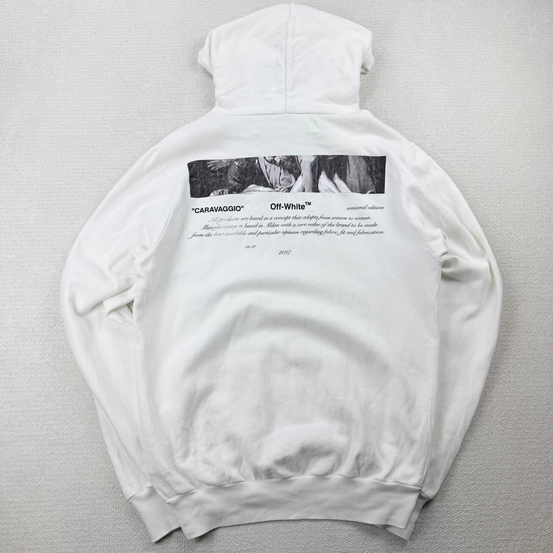 오프화이트 18SS 카라바조 후드티셔츠 상품이미지6