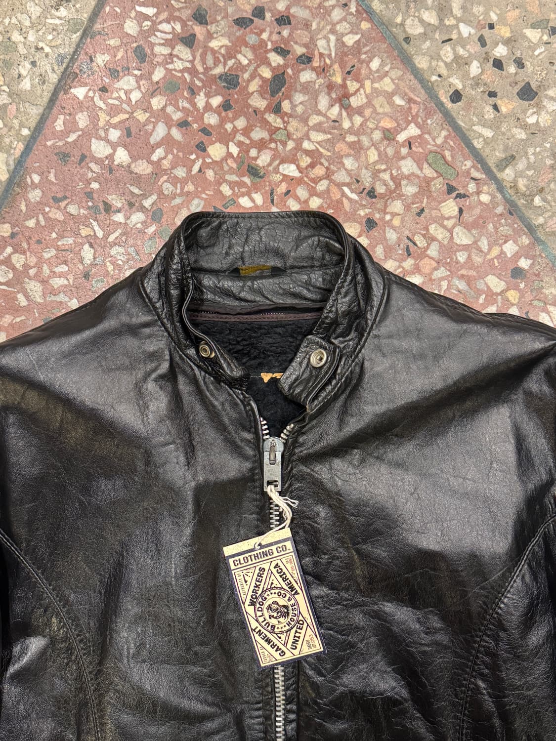 90s Sears 싱글 레더자켓 (42) 상품이미지7