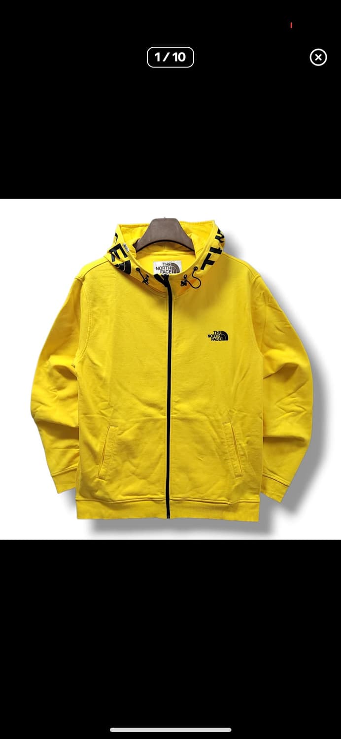 노스페이스 옐로우 후드집업 져지 대장급 하라주쿠 키치 희귀컬러배송비 무료 상품이미지1