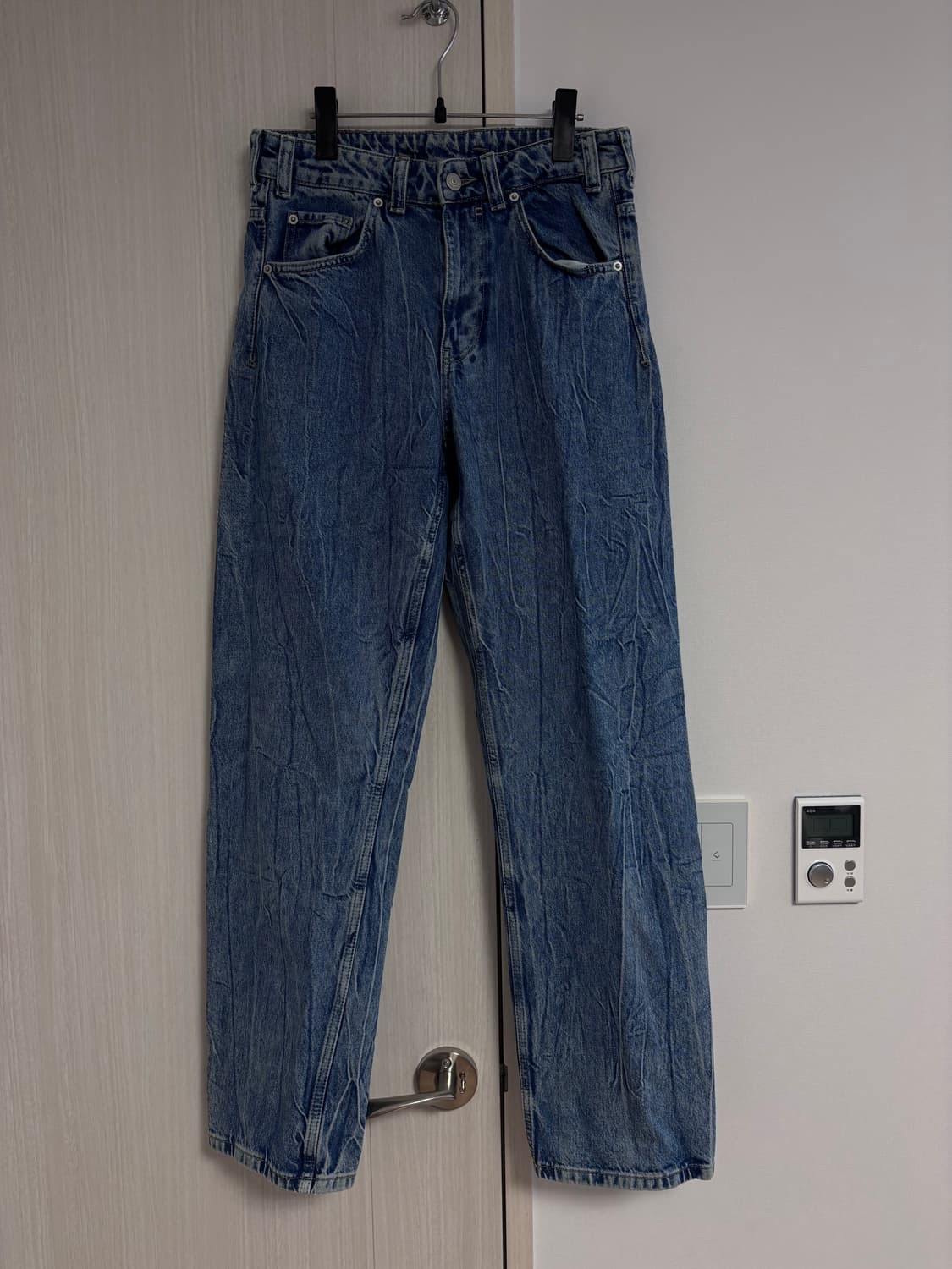 30 자라 ZARA 워싱 사이드 심리스 데님 팬츠 상품이미지3