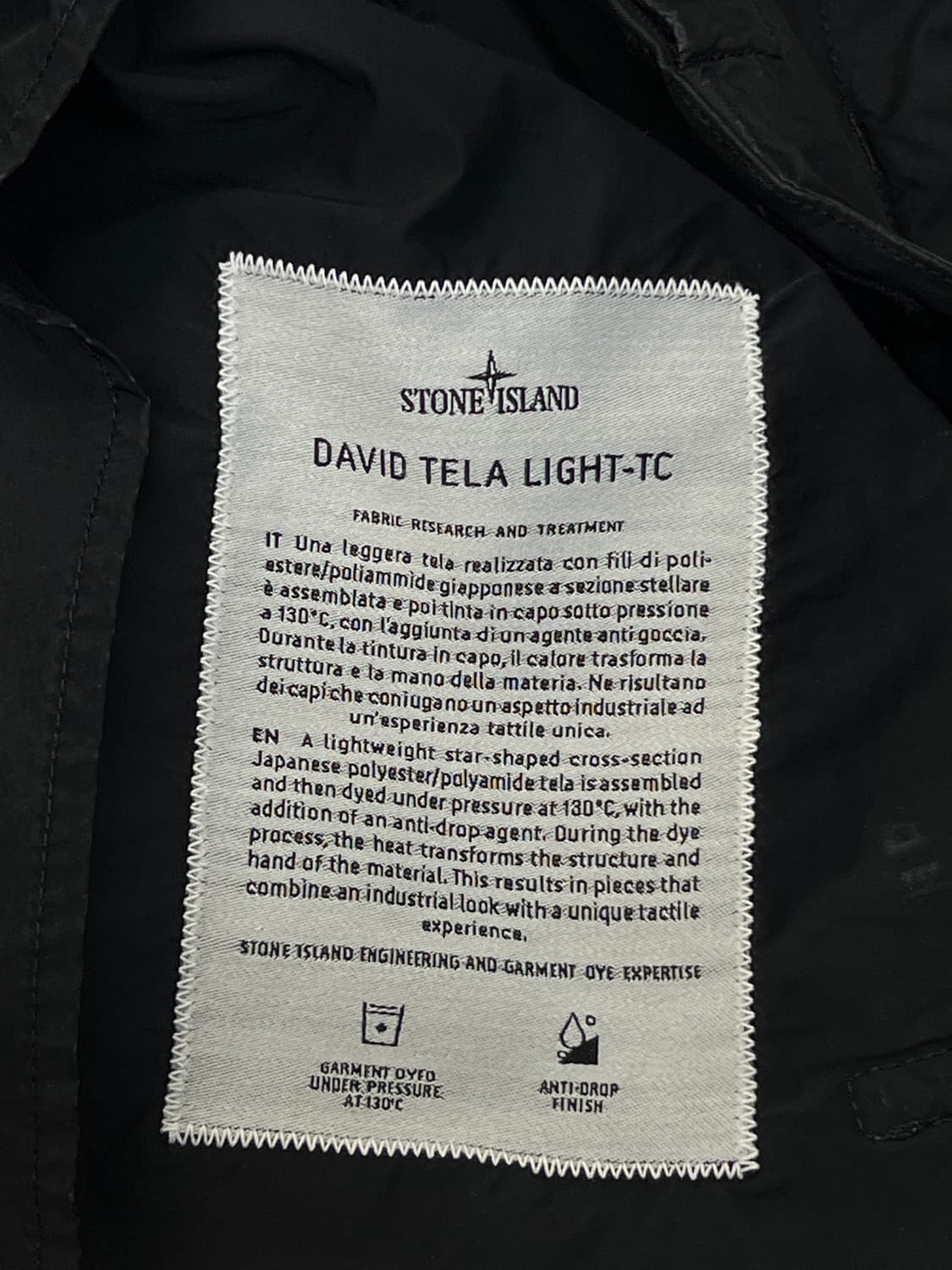 스톤아일랜드 와펜 다비드 텔라 라이트 TC 자켓 상품이미지6