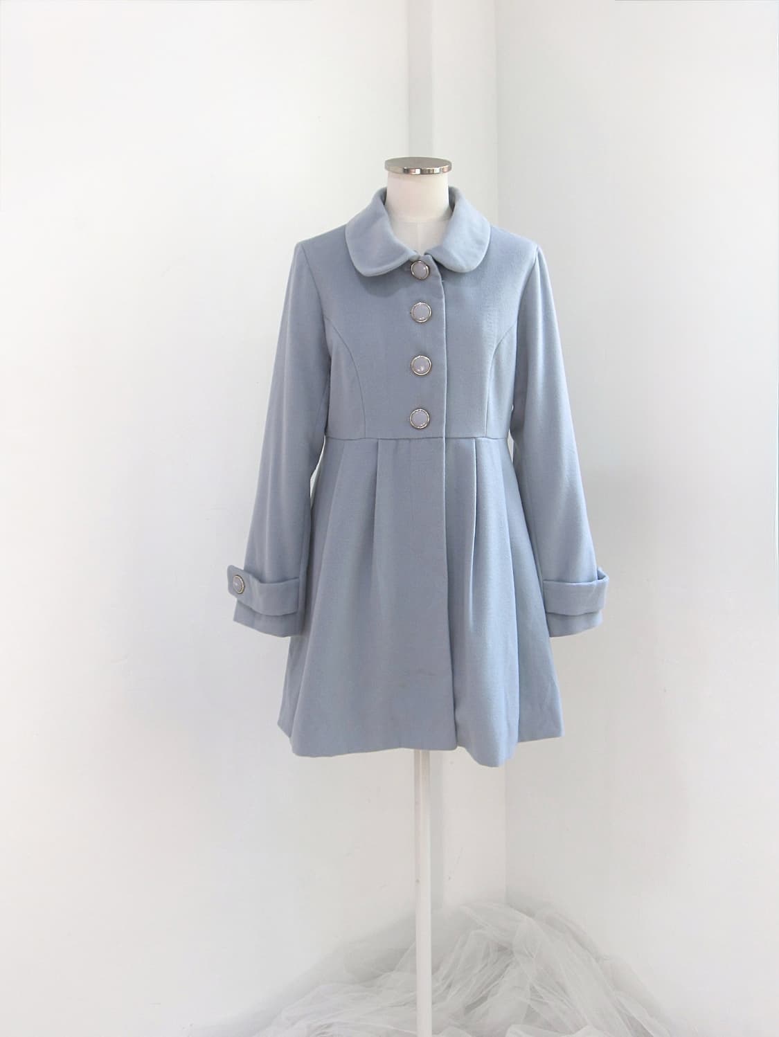 olive des olive 올리브데올리브 뮤트블루 원피스코트 헤이세이 상품이미지1