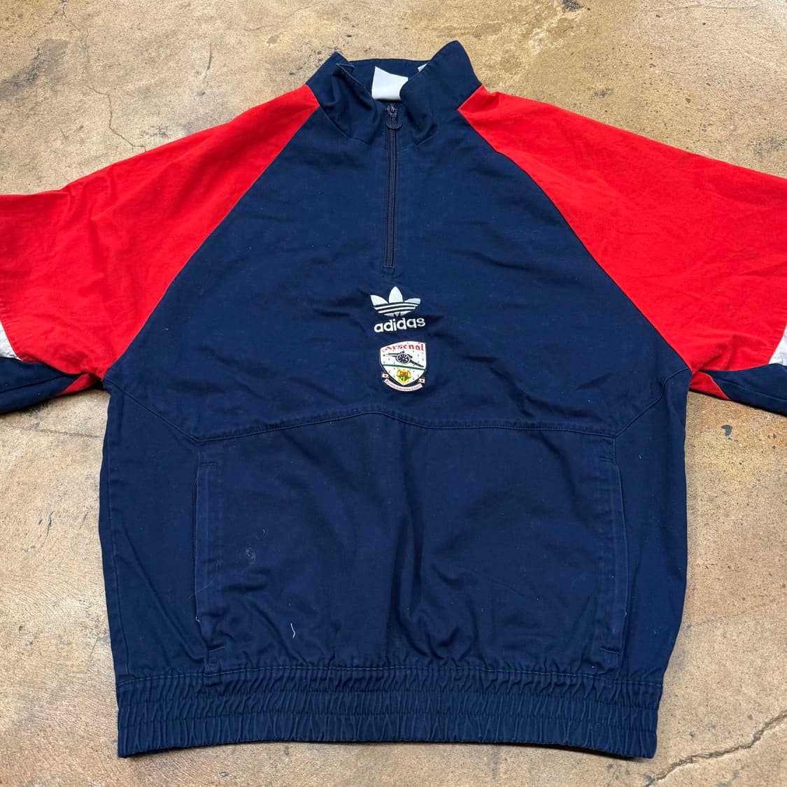 아디다스 네이비 레드 아스날 축구 웜업 바람막이  상품이미지3