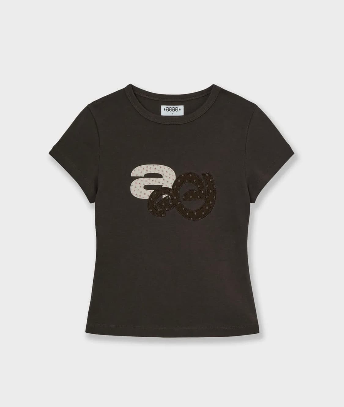 aeae APPLIQUE FLOWER LOGO TEE 상품이미지1