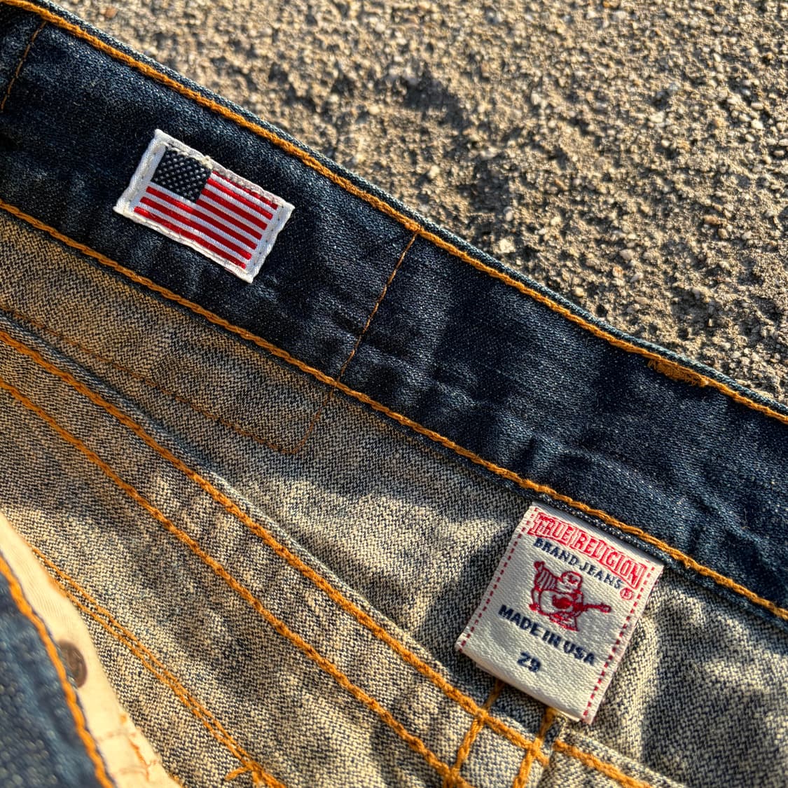 트루릴리전 플랩 포켓 스티치 데님팬츠 32 상품이미지7