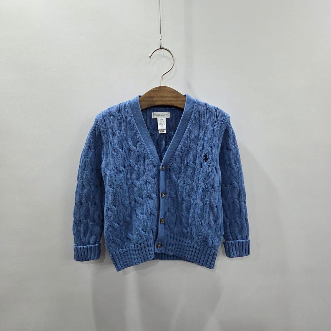 폴로랄프로렌 여아 코튼 케이블 니트 가디건 24M  상품이미지1