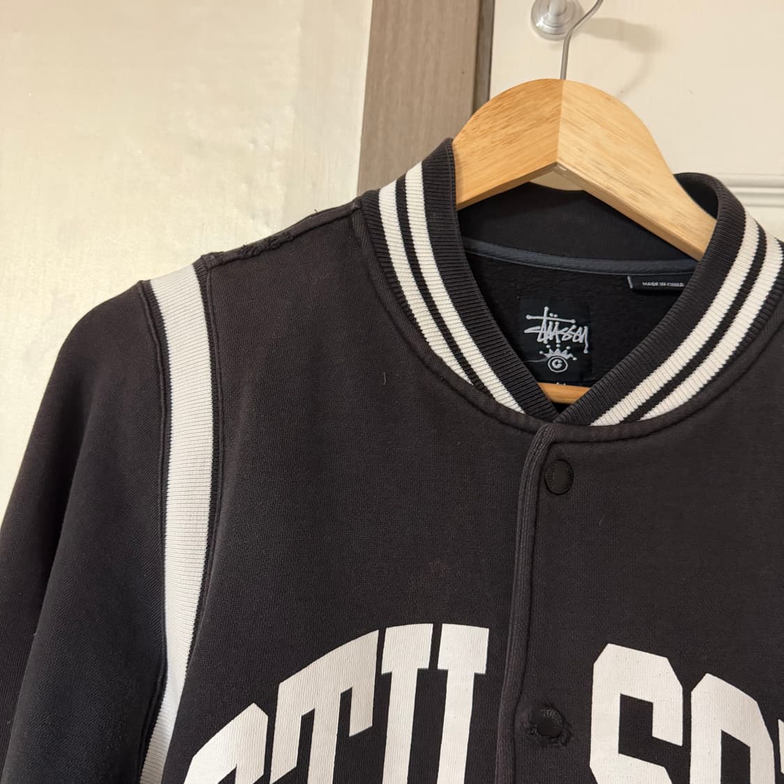 스투시 바시티 자켓 브라운 S 상품이미지5