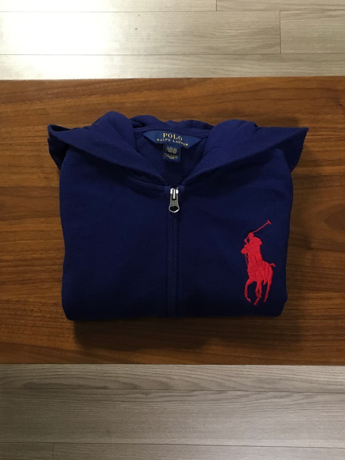 폴로 빅포니 후드집업 네이비 상품이미지1