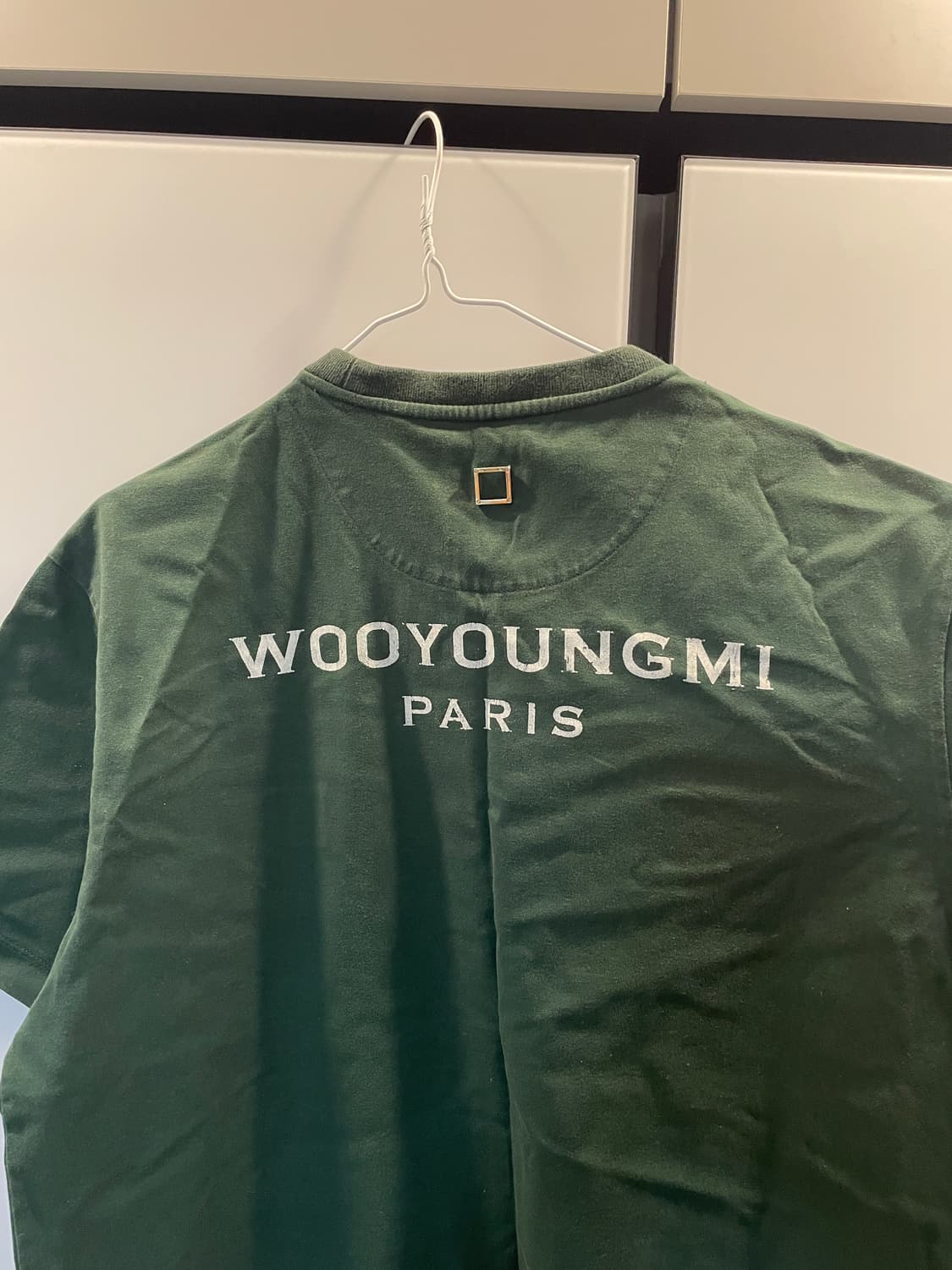 우영미 백로고 반팔 (46 / 그린) 상품이미지3