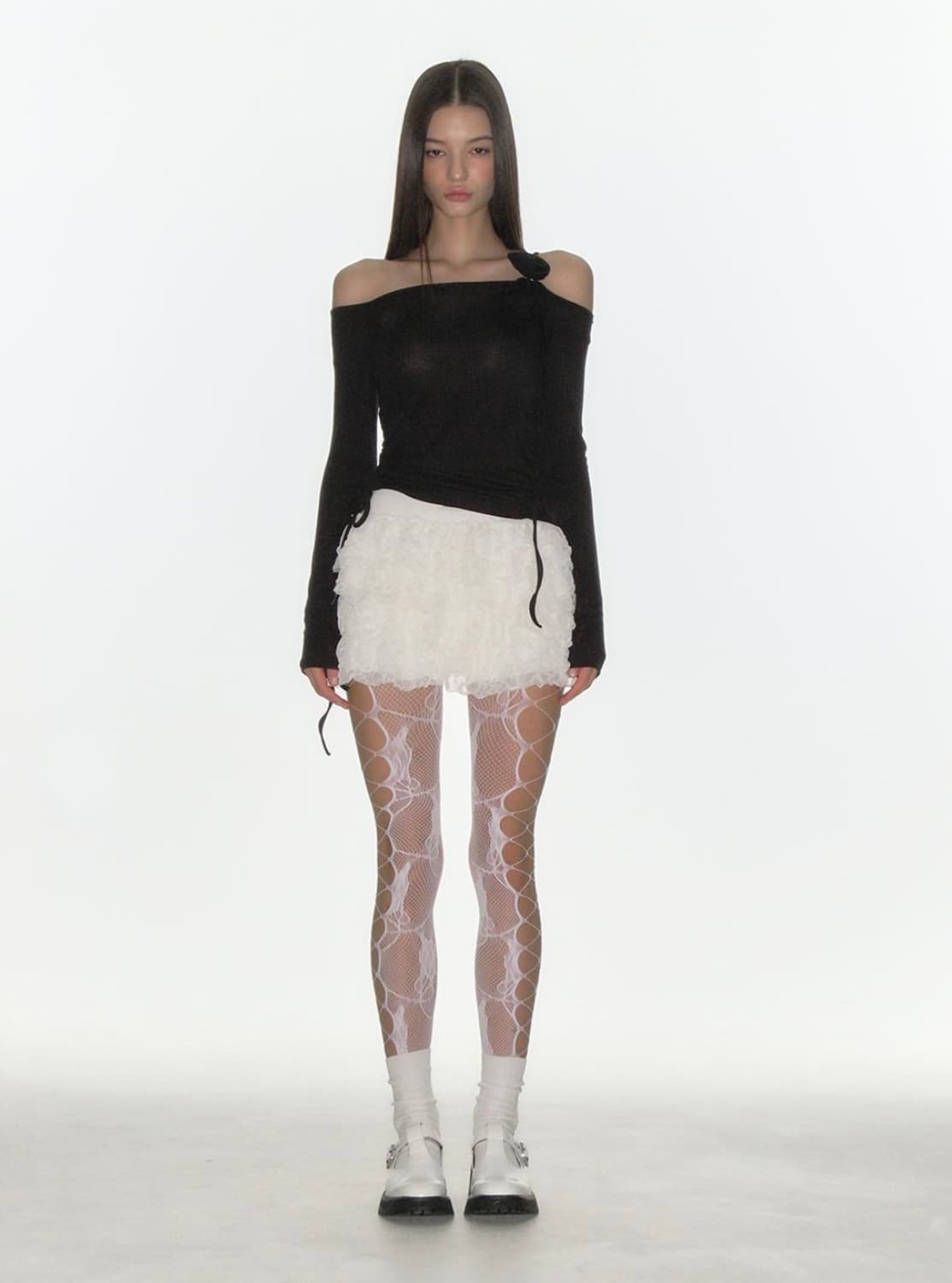 크랭크 CANCAN FRILL MINI SKIRT_IVORY 상품이미지3