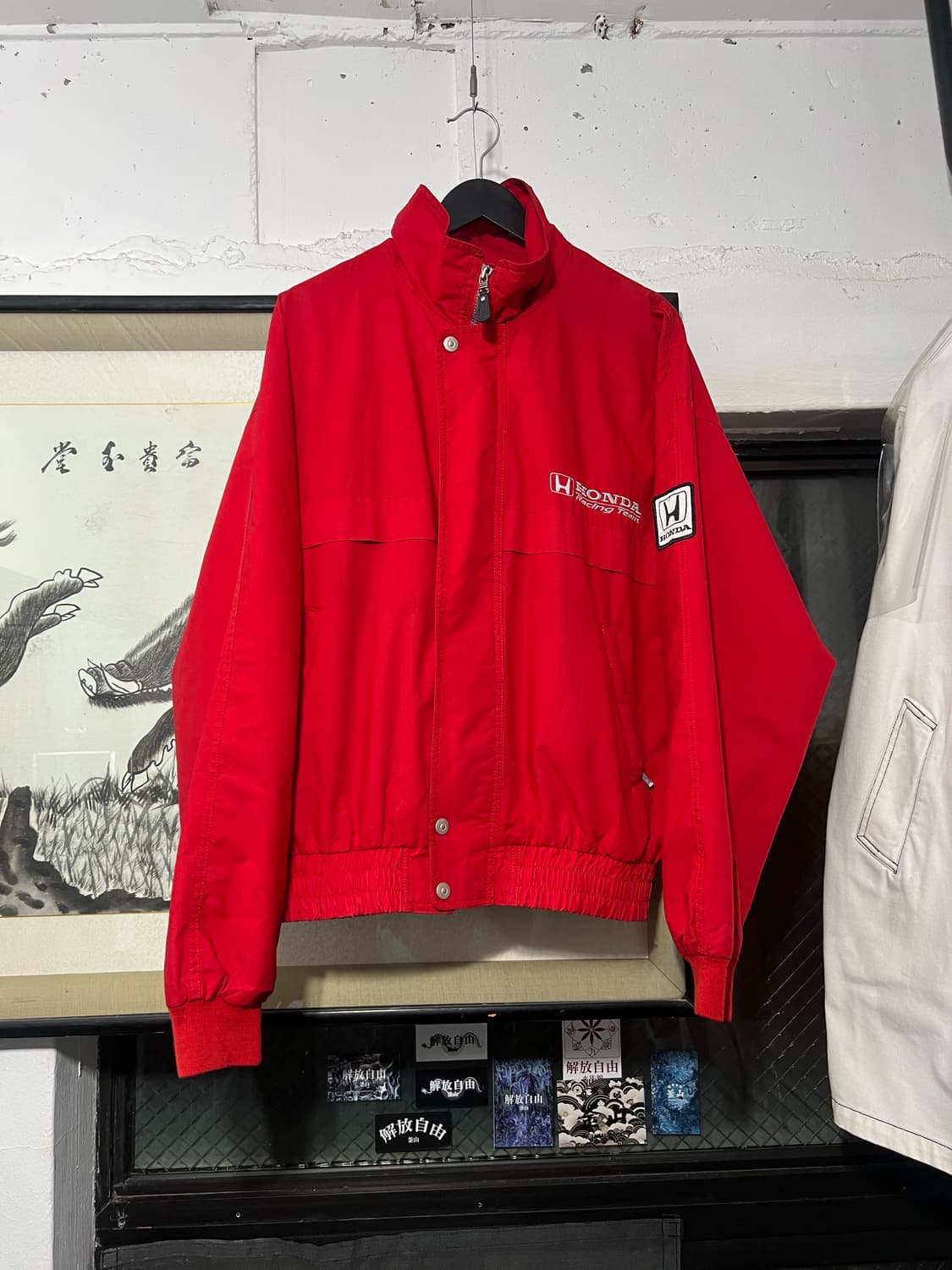 혼다 레이싱 팀 면 자켓 (red) 상품이미지4