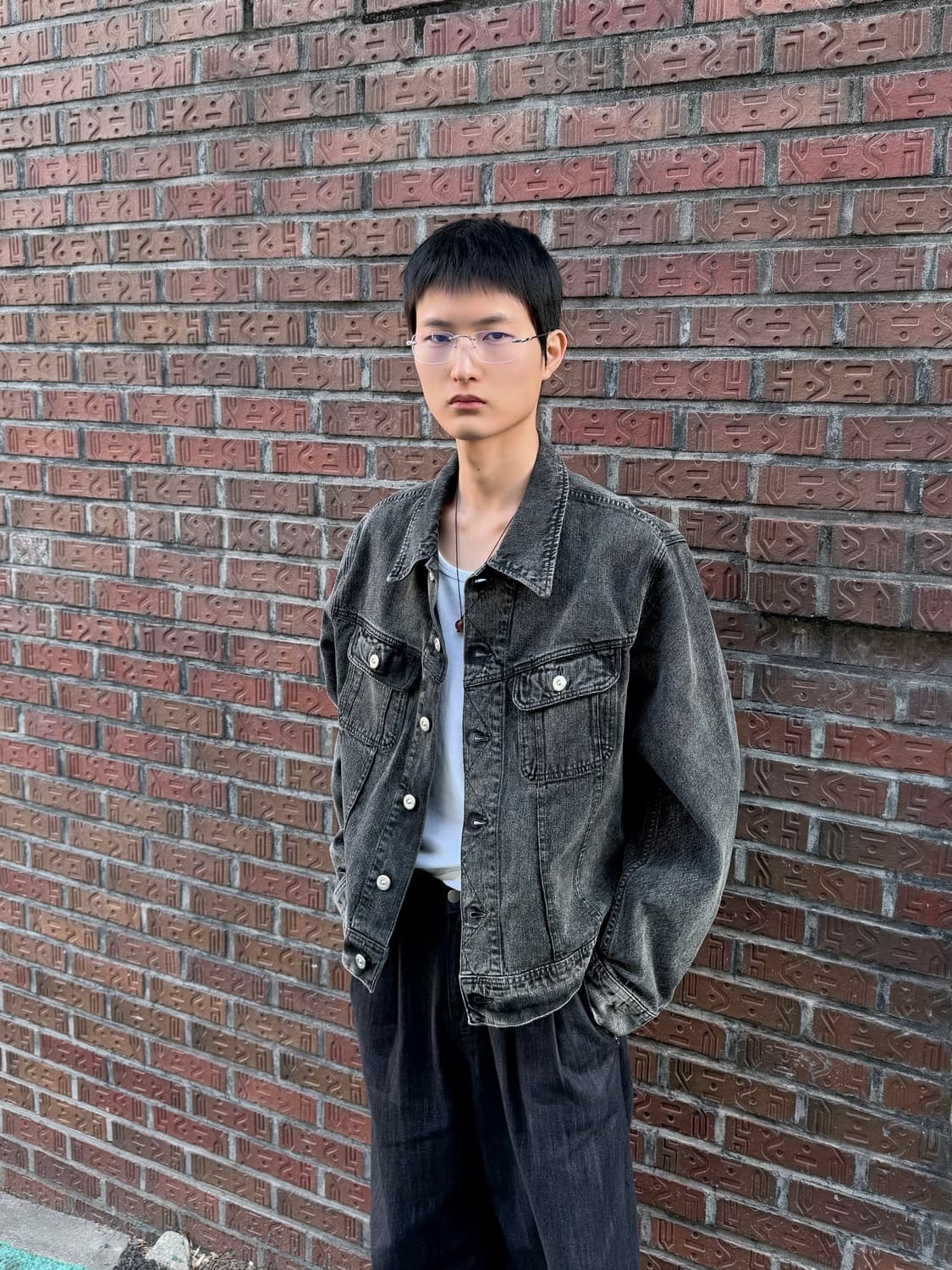 OUR LEGACY 블랙 워싱 로데오 데님 트러커 자켓 상품이미지1